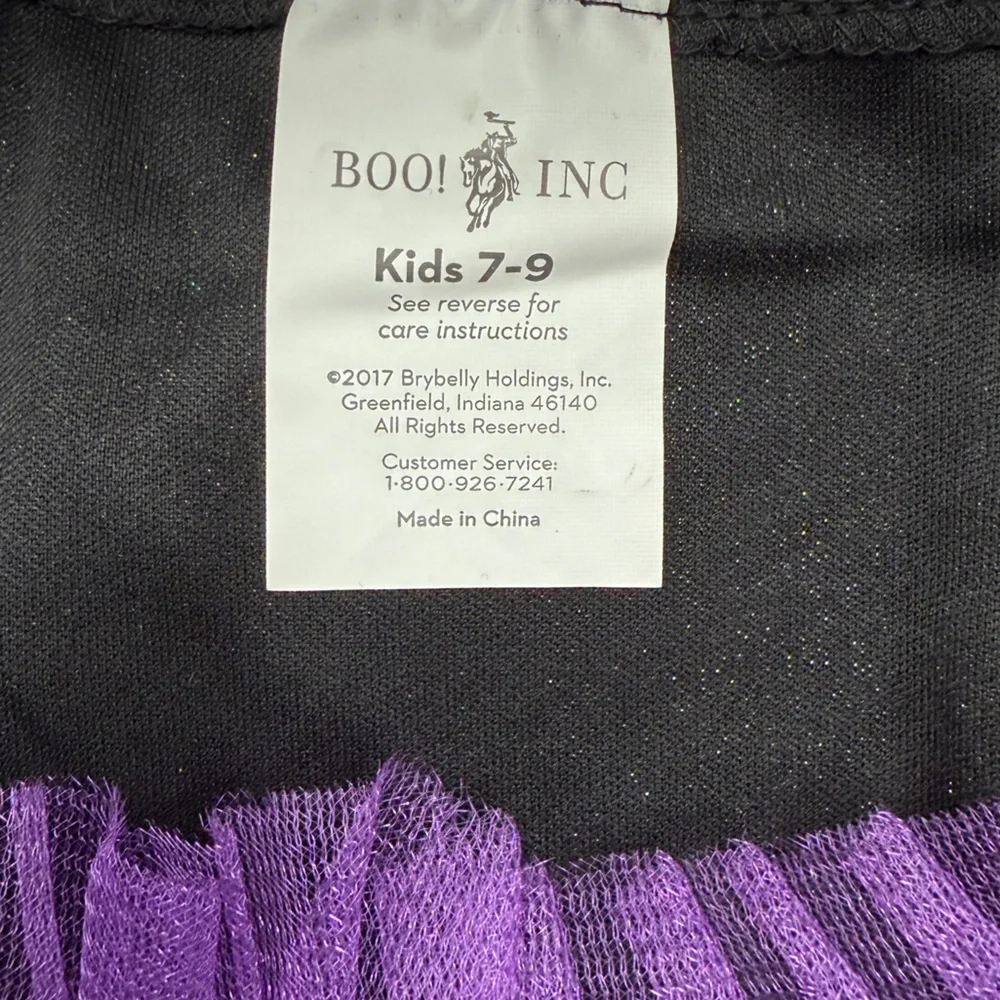 Boo! Inc. Enchanting Witch Costume Girls Size 7-9‎ Dress & Hat Halloween